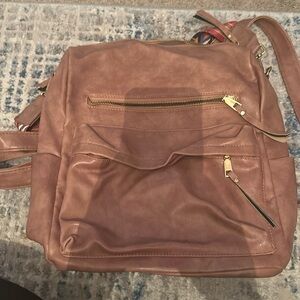 Modern + chic backpack purse taffy pink